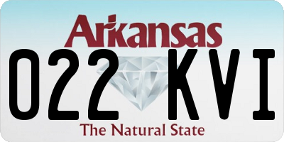 AR license plate 022KVI