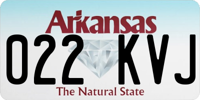 AR license plate 022KVJ