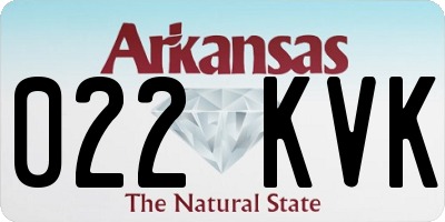 AR license plate 022KVK