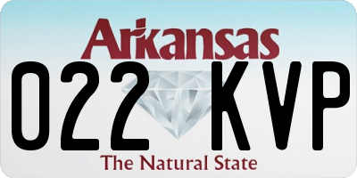 AR license plate 022KVP