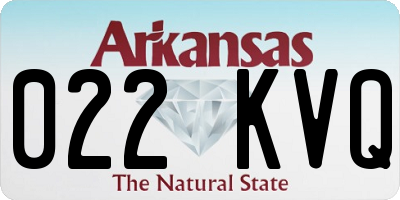 AR license plate 022KVQ