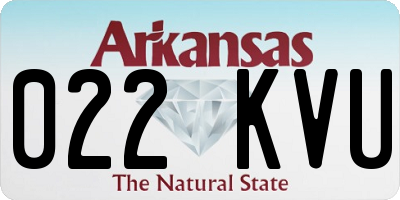 AR license plate 022KVU