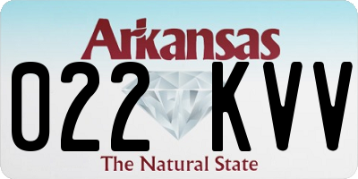 AR license plate 022KVV