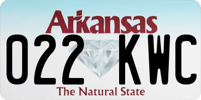 AR license plate 022KWC