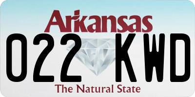 AR license plate 022KWD