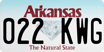 AR license plate 022KWG