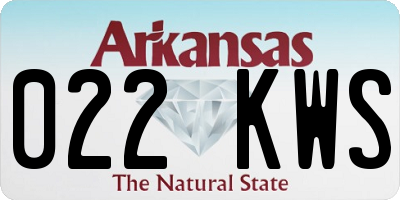 AR license plate 022KWS