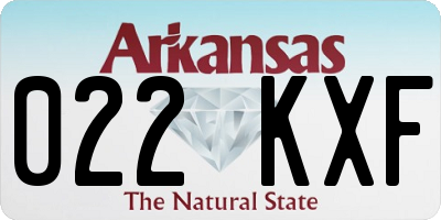 AR license plate 022KXF
