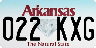 AR license plate 022KXG