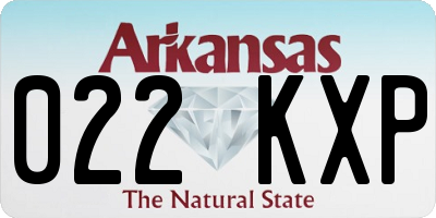 AR license plate 022KXP