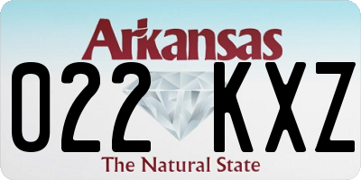 AR license plate 022KXZ