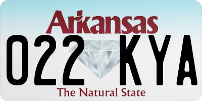 AR license plate 022KYA
