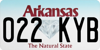 AR license plate 022KYB