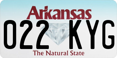 AR license plate 022KYG