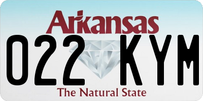 AR license plate 022KYM