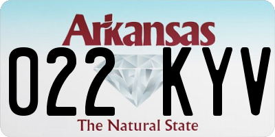 AR license plate 022KYV