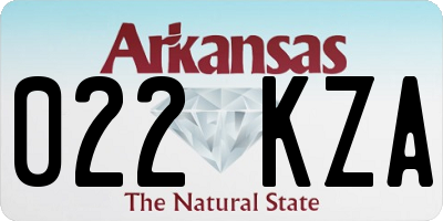 AR license plate 022KZA