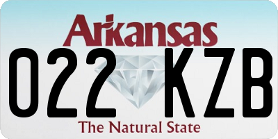 AR license plate 022KZB