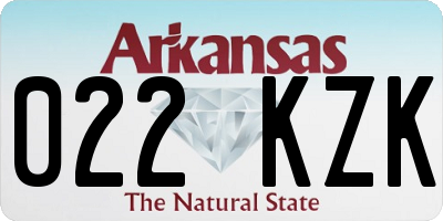AR license plate 022KZK