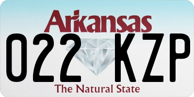 AR license plate 022KZP