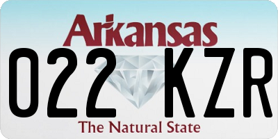 AR license plate 022KZR