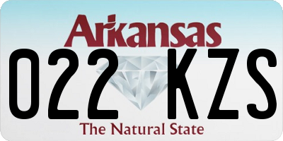 AR license plate 022KZS