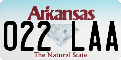 AR license plate 022LAA