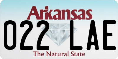 AR license plate 022LAE