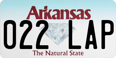 AR license plate 022LAP
