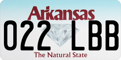 AR license plate 022LBB