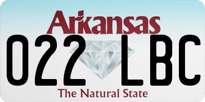 AR license plate 022LBC