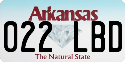 AR license plate 022LBD