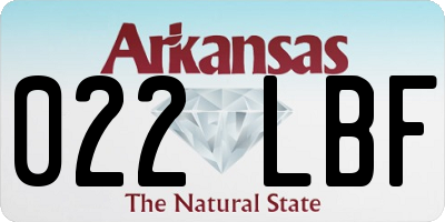 AR license plate 022LBF