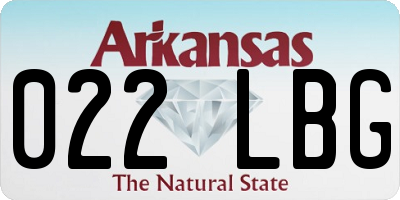 AR license plate 022LBG