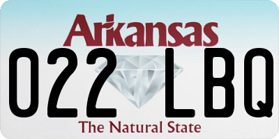 AR license plate 022LBQ