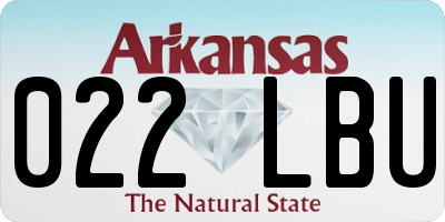 AR license plate 022LBU