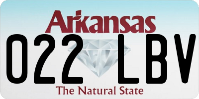 AR license plate 022LBV
