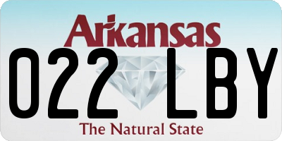 AR license plate 022LBY