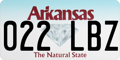 AR license plate 022LBZ