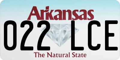 AR license plate 022LCE