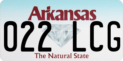AR license plate 022LCG