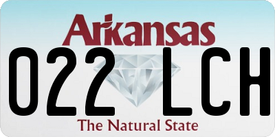 AR license plate 022LCH