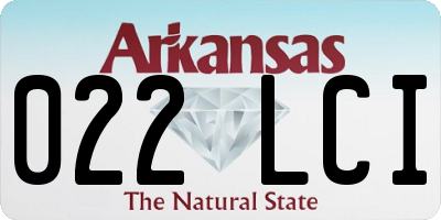 AR license plate 022LCI