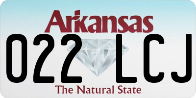 AR license plate 022LCJ