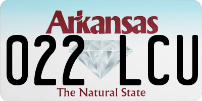 AR license plate 022LCU