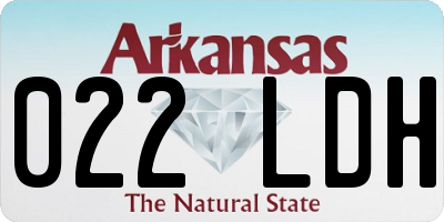 AR license plate 022LDH
