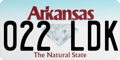 AR license plate 022LDK