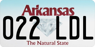 AR license plate 022LDL