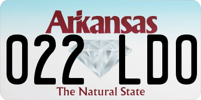 AR license plate 022LDO