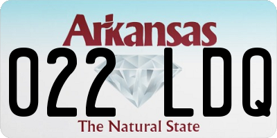 AR license plate 022LDQ